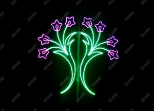 المان نوری فول کالر مدل زنبق برای نورپردازی شهری